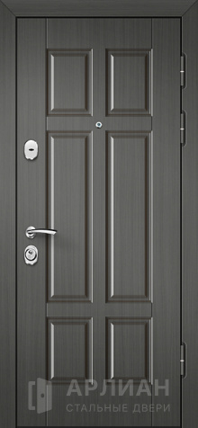 Фото «Входная дверь с темной матовой отделкой №504»