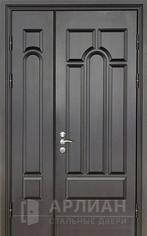 Фото «Элитная входная дверь темная из массива для коттеджа окрас венге№27»