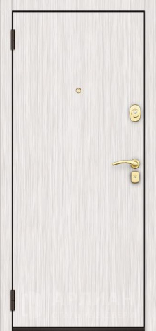 Фото №2 «Стальная дверь с белой отделкой для частного дома №7»