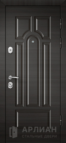 Фото «Черная дверь с фурнитурой хром №98»