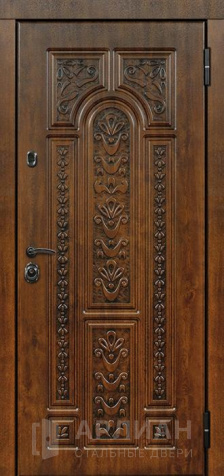 Фото «Входная дверь темная с патиной №75»